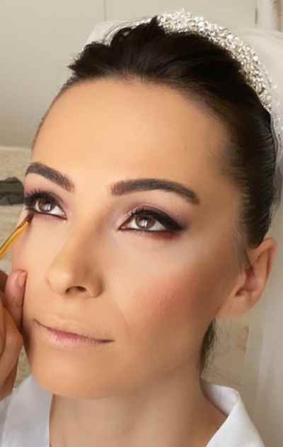 Gelin makyajı. Fotoğraf: Sevil Şentepe